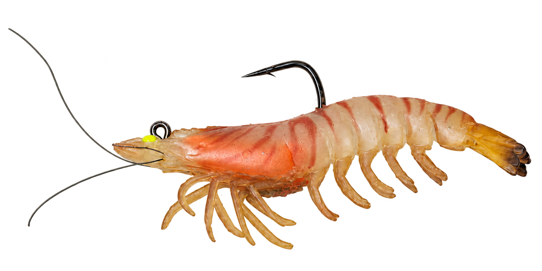 Orange TRUSCEND segmented shrimp swimbait