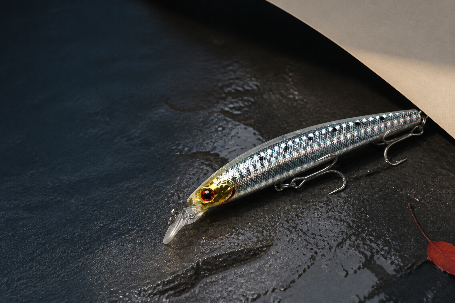 LH Minnow 110F photographed as an Everest Lure field study