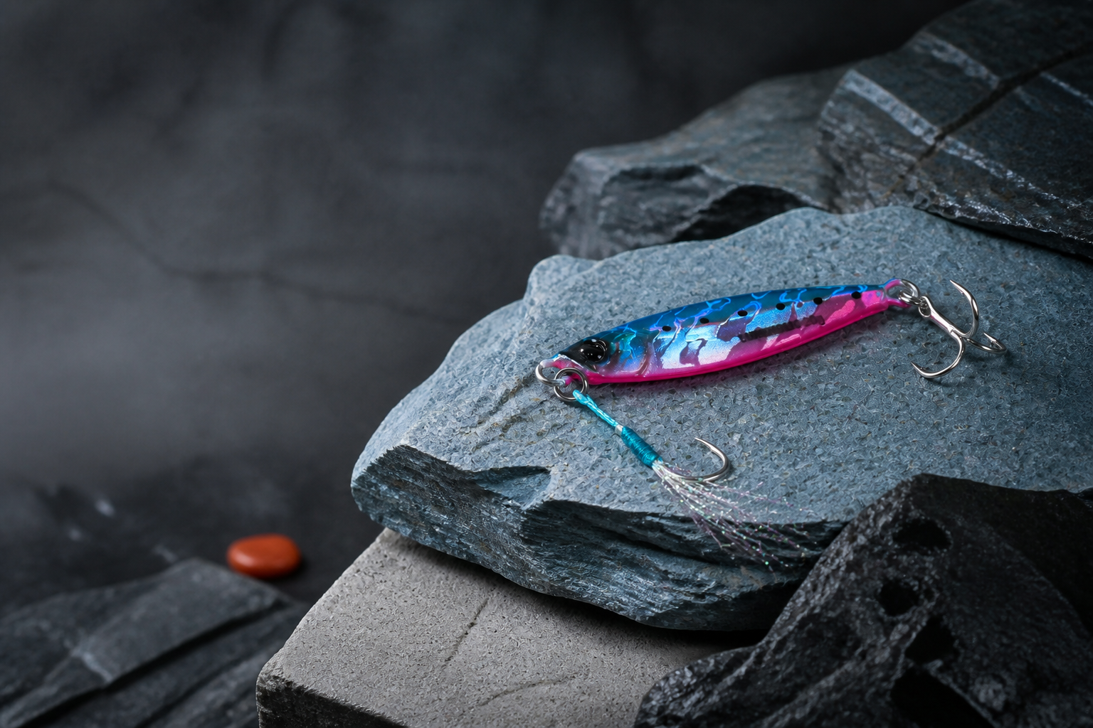 Metal Jig A246 photographed as an Everest Lure field study