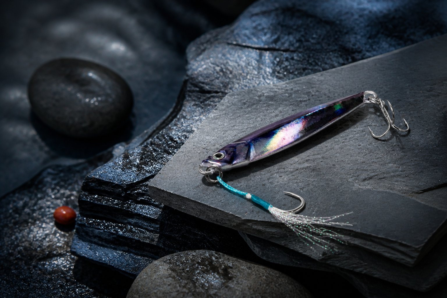Metal Jig A292 photographed as an Everest Lure field study