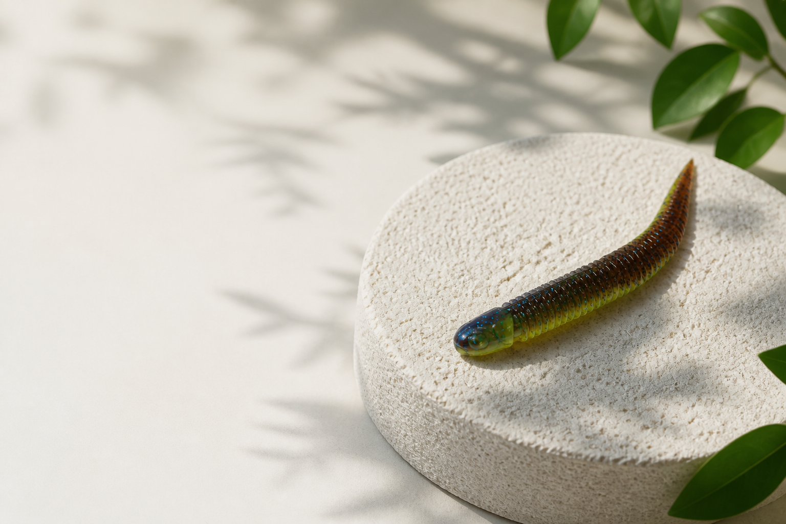 LUREPEAK Twitchtail Shad photographed as an Everest Lure field study