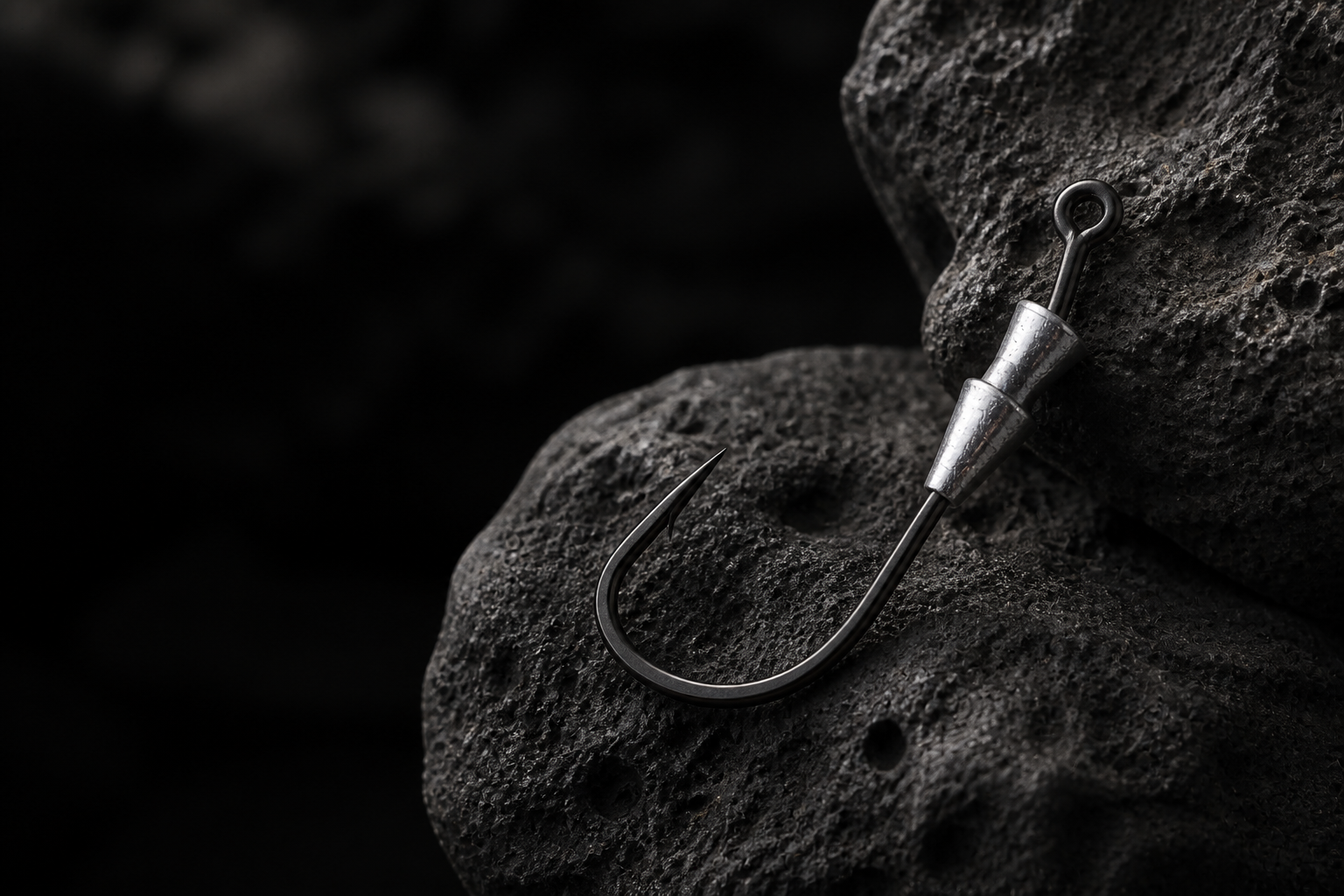 Premium Fish hooks photographed as an Everest Lure field study
