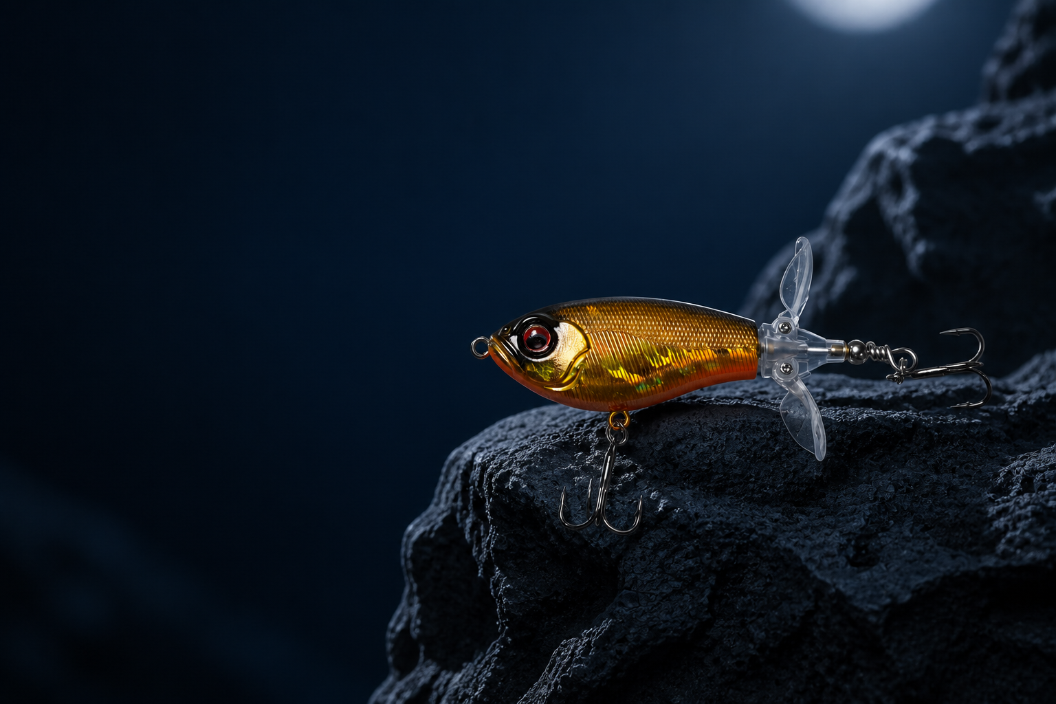 Popobait Top Water Plopper photographed as an Everest Lure field study