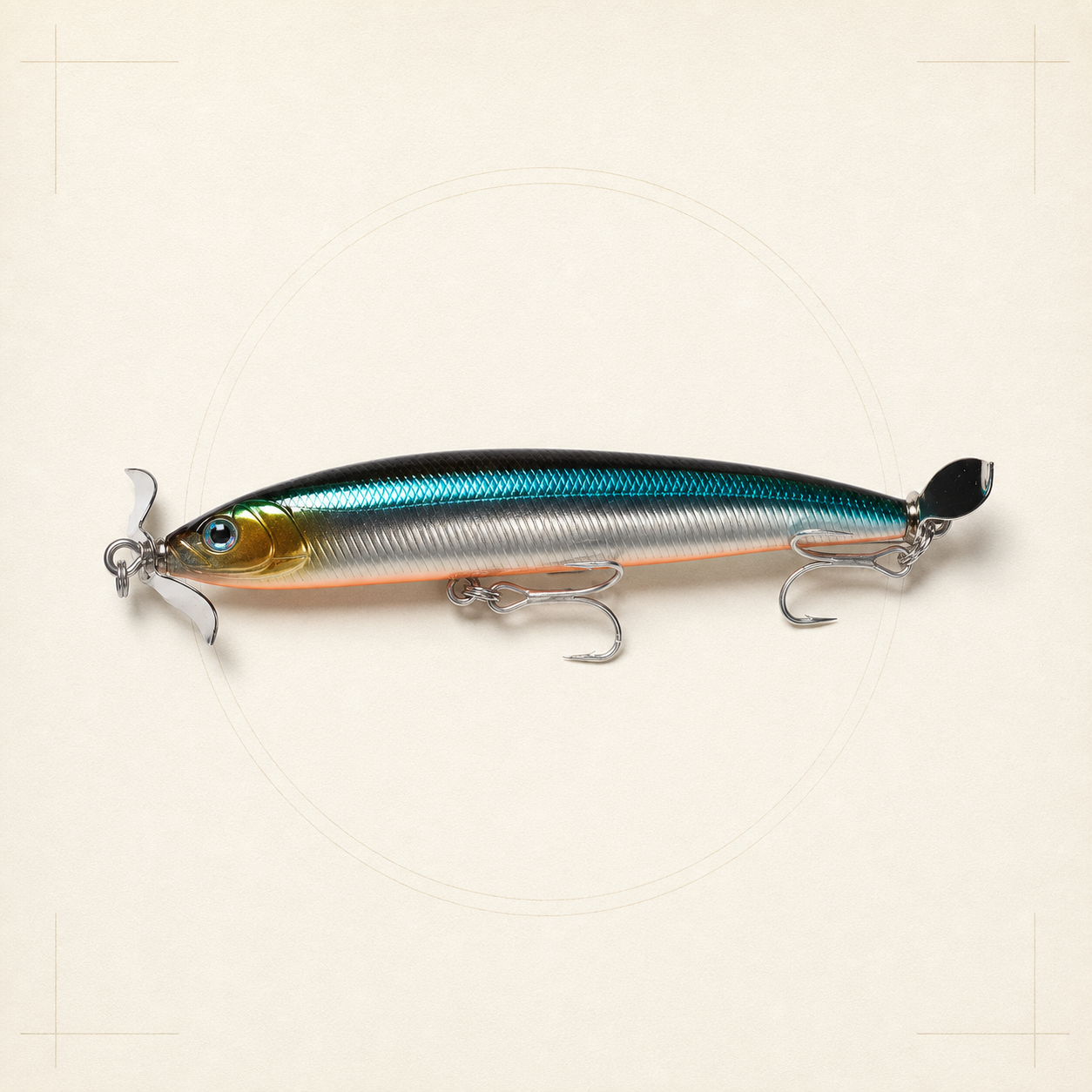 Topwater Twin-Propeller Stickbait